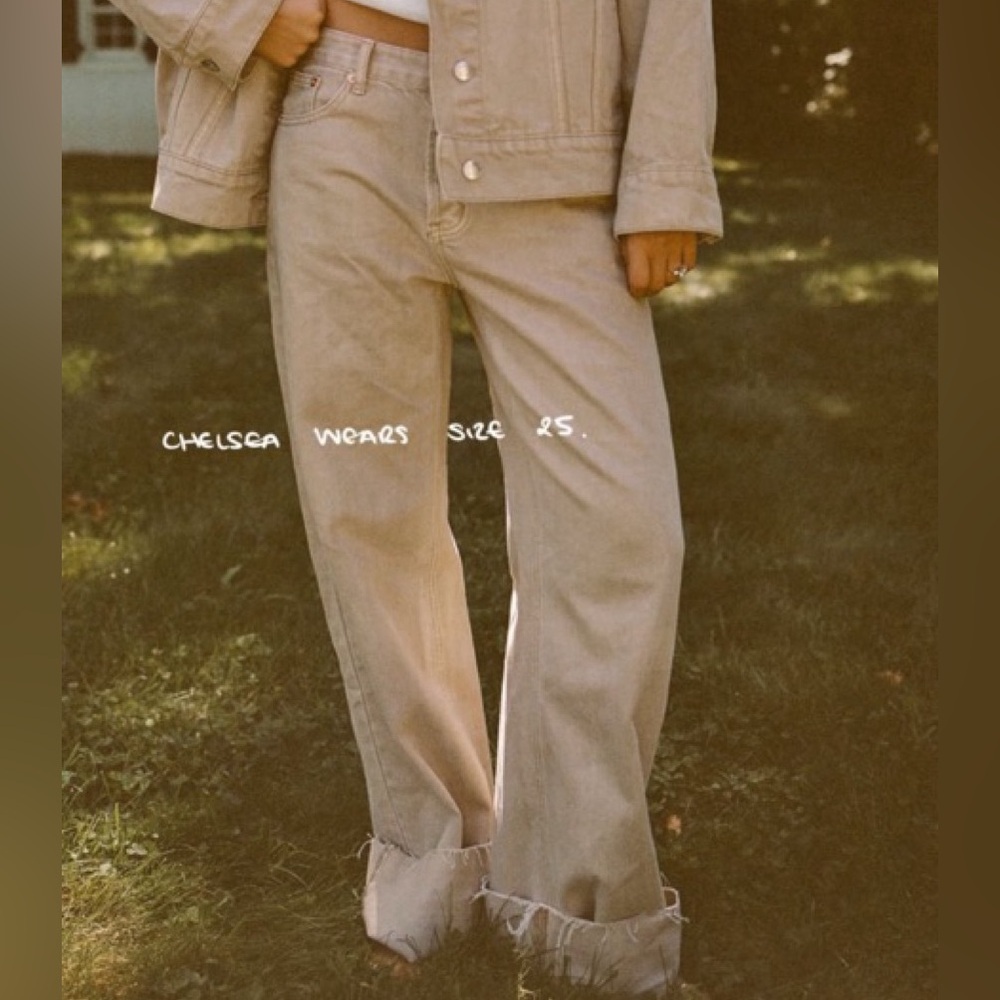 Parke Camel Low Rise Baggy Jeans